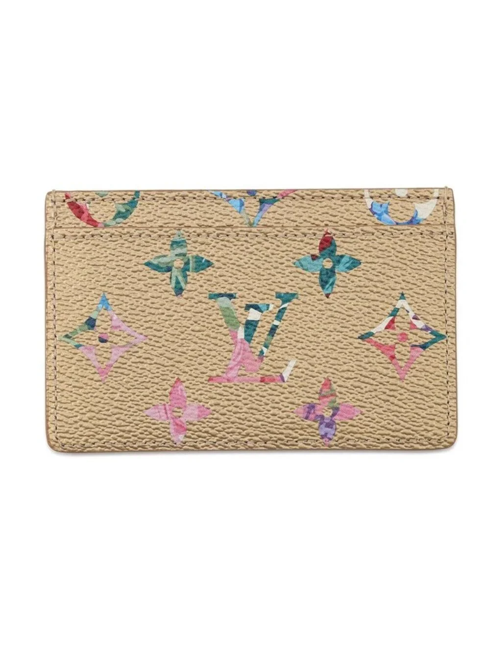 Louis Vuitton Card Case Floral Monogram LV Garden Holder Sample